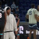 Jaren Jackson Jr and Ja Morant(L), Vince Williams Jr(R)