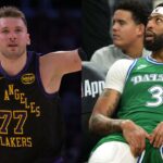 Luka Doncic(L) and Anthony Davis(R)