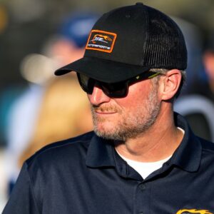 Nov 1, 2025; Avondale, Arizona, USA; NASCAR Xfinity Series team owner Dale Earnhardt Jr during the Xfinity Series Championship race at Phoenix Raceway.