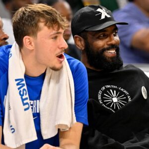 Cooper Flagg and Kyrie Irving