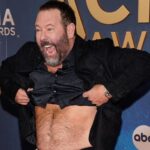 Bert Kreischer arrives on the red carpet for the 59th Annual CMA Awards at Music City Center in Nashville, Tenn., Wednesday, Nov. 19, 2025.