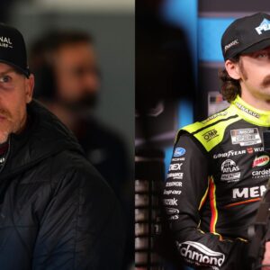 Denny Hamlin (L) and Ryan Blaney (R)