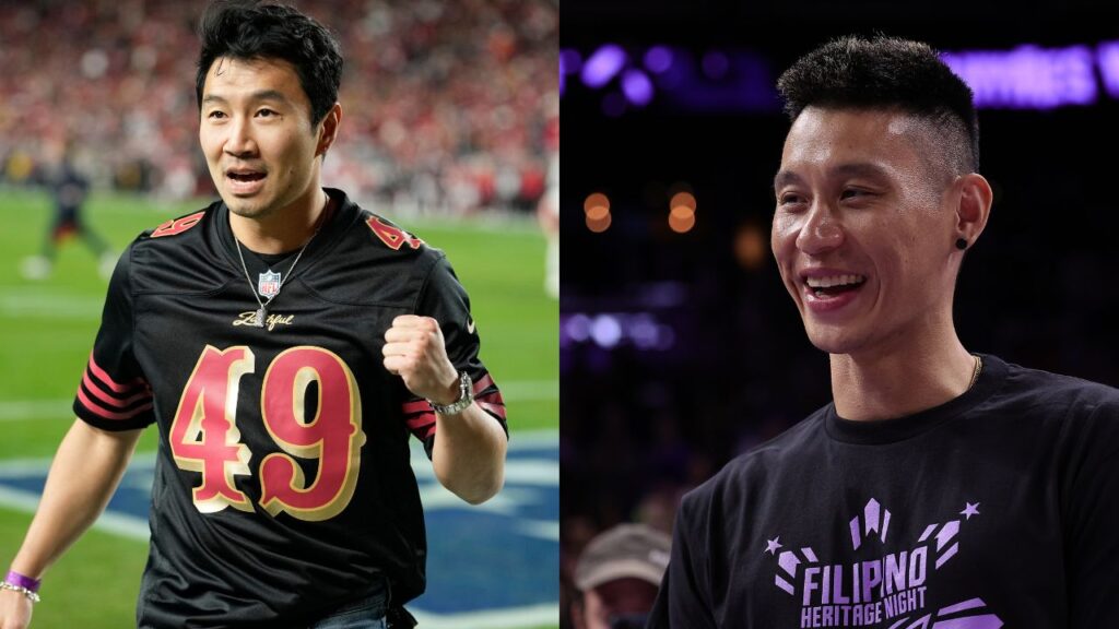 Simu Liu (L), Jeremy Lin (R)