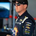 Feb 13, 2026; Daytona Beach, Florida, USA; NASCAR Cup Series driver Kyle Busch (8) during practice for the Daytona 500 at Daytona International Speedway.