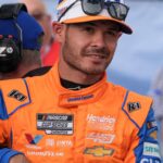 May 25, 2024; Concord, North Carolina, USA; NASCAR Cup Series driver Kyle Larson (5) during qualifying at Charlotte Motor Speedway.