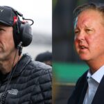 Matt Kenseth (L) and Brian France (R)