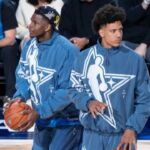 Anthony Edwards and Jalen Johnson