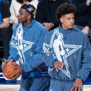 Anthony Edwards and Jalen Johnson