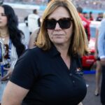 Nov 1, 2025; Avondale, Arizona, USA; NASCAR Xfinity Series team owner Kelley Earnhardt Miller during the Xfinity Series Championship race at Phoenix Raceway.