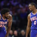 Joel Embiid and Tyrese Maxey