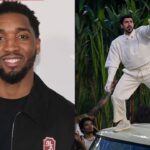 Donovan Mitchell (L), Bad Bunny (R)