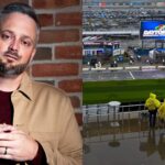 Nate Bargatze (L) and Daytona (R)