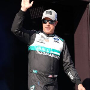 Aug 31, 2025; Darlington, South Carolina, USA; NASCAR Cup Series driver Brad Keselowski (6) during the Cookouts Southern 500 at Darlington Raceway