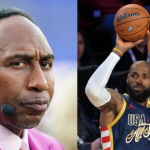 Stephen A. Smith and LeBron James