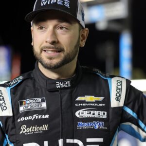 Feb 11, 2026; Daytona Beach, Florida, USA; NASCAR Cup Series driver Anthony Alfredo (62) during qualifying for the Daytona 500 at Daytona International Speedway.