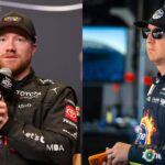Tyler Reddick (L) and Kyle Busch (R)
