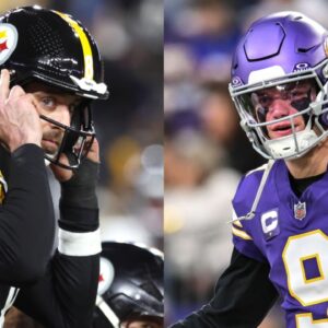 Aaron Rodgers, Vikings QB J.J. McCarthy