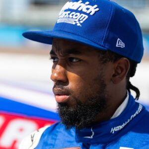 Oct 31, 2025; Avondale, Arizona, USA; NASCAR Truck Series driver Rajah Caruth (71) during the NASCAR Truck Series Championship race at Phoenix Raceway.