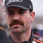 Feb 4, 2026; WInston-Salem, North Carolina, USA; NASCAR Cup Series driver Corey Lajoie (6) during the 75 lap Last Chance qualifying race for the Cook Out Clash at Bowman Gray Stadium.