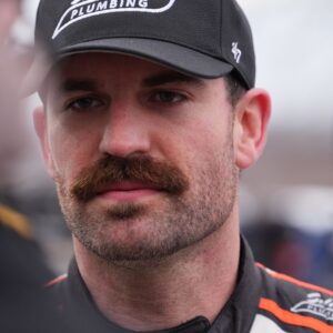 Feb 4, 2026; WInston-Salem, North Carolina, USA; NASCAR Cup Series driver Corey Lajoie (6) during the 75 lap Last Chance qualifying race for the Cook Out Clash at Bowman Gray Stadium.