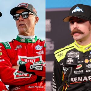 Feb 11, 2026; Daytona Beach, Florida, USA; NASCAR Cup Series driver Ryan Blaney (12) speaks to the media during the Daytona 500 Media Day at Daytona International Speedway.
