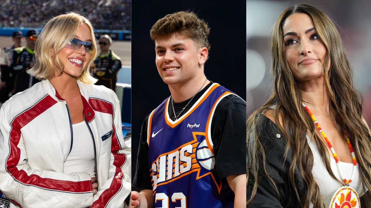 Sydney Sweeney, Cooper DeJean, and Nikki Bella