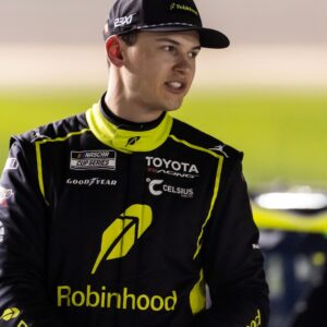 Feb 11, 2026; Daytona Beach, Florida, USA; NASCAR Cup Series driver Corey Heim (67) during qualifying for the Daytona 500 at Daytona International Speedway