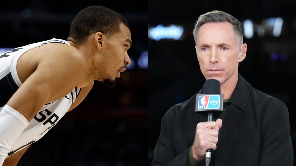 Victor Wembanyama(L) and Steve Nash(R)