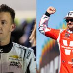 AJ Allmendinger (L) and Shane van Gisbergen (R)