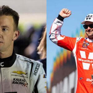 AJ Allmendinger (L) and Shane van Gisbergen (R)