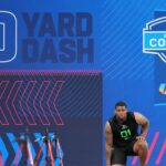 Kelvin Banks at the NFL Scouting Combine