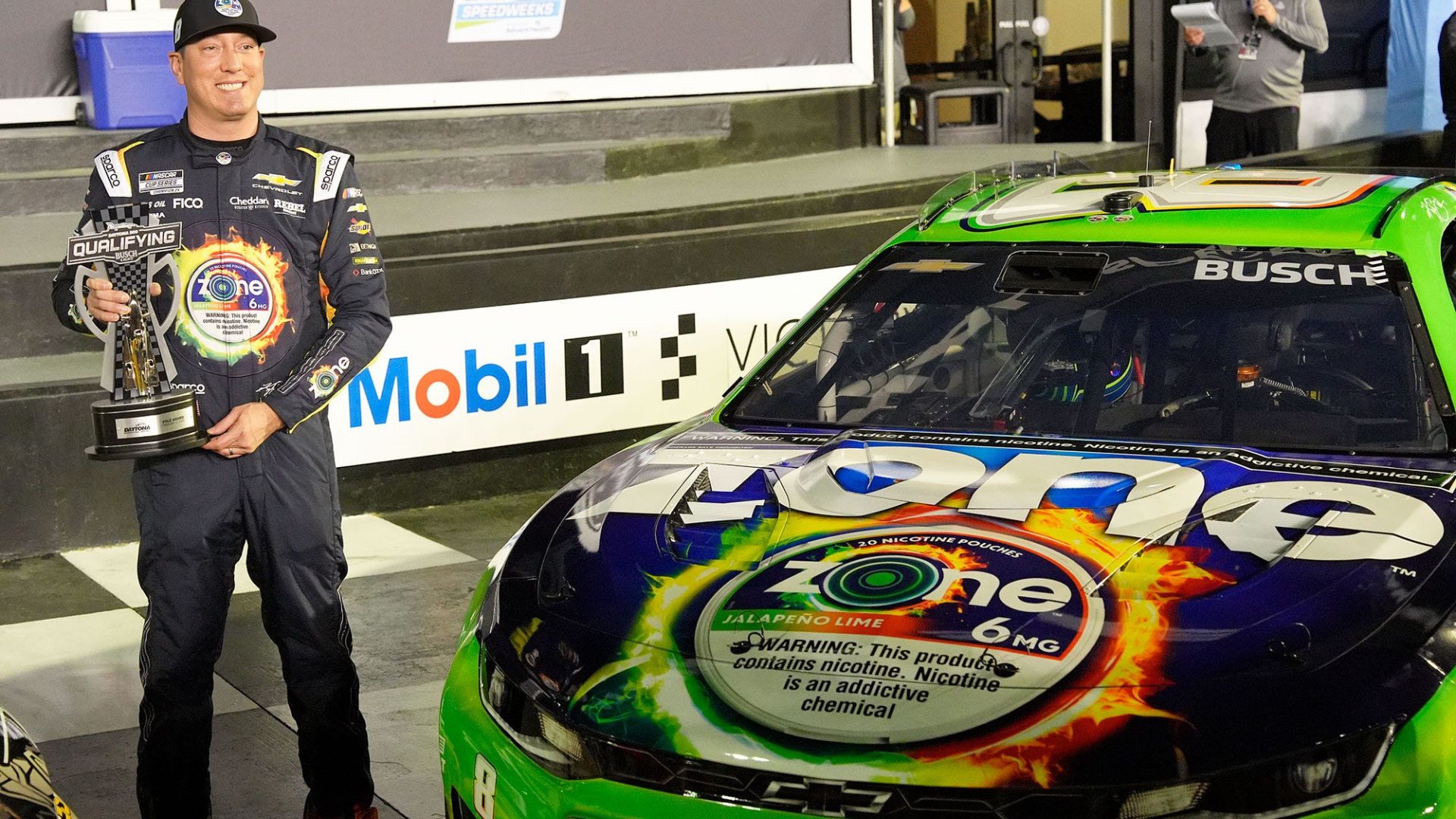 Kyle Busch wins first career Daytona 500 pole Wednesday, Feb. 11, 2026 at Daytona International Speedway.