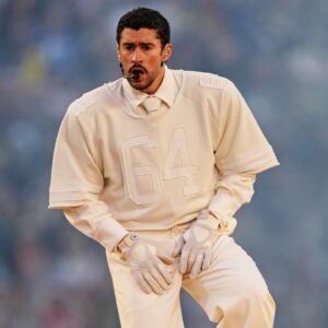 Bad Bunny performs during the half time show at the game between New England Patriots and Seattle Seahawks in Super Bowl LX at Levi's Stadium.