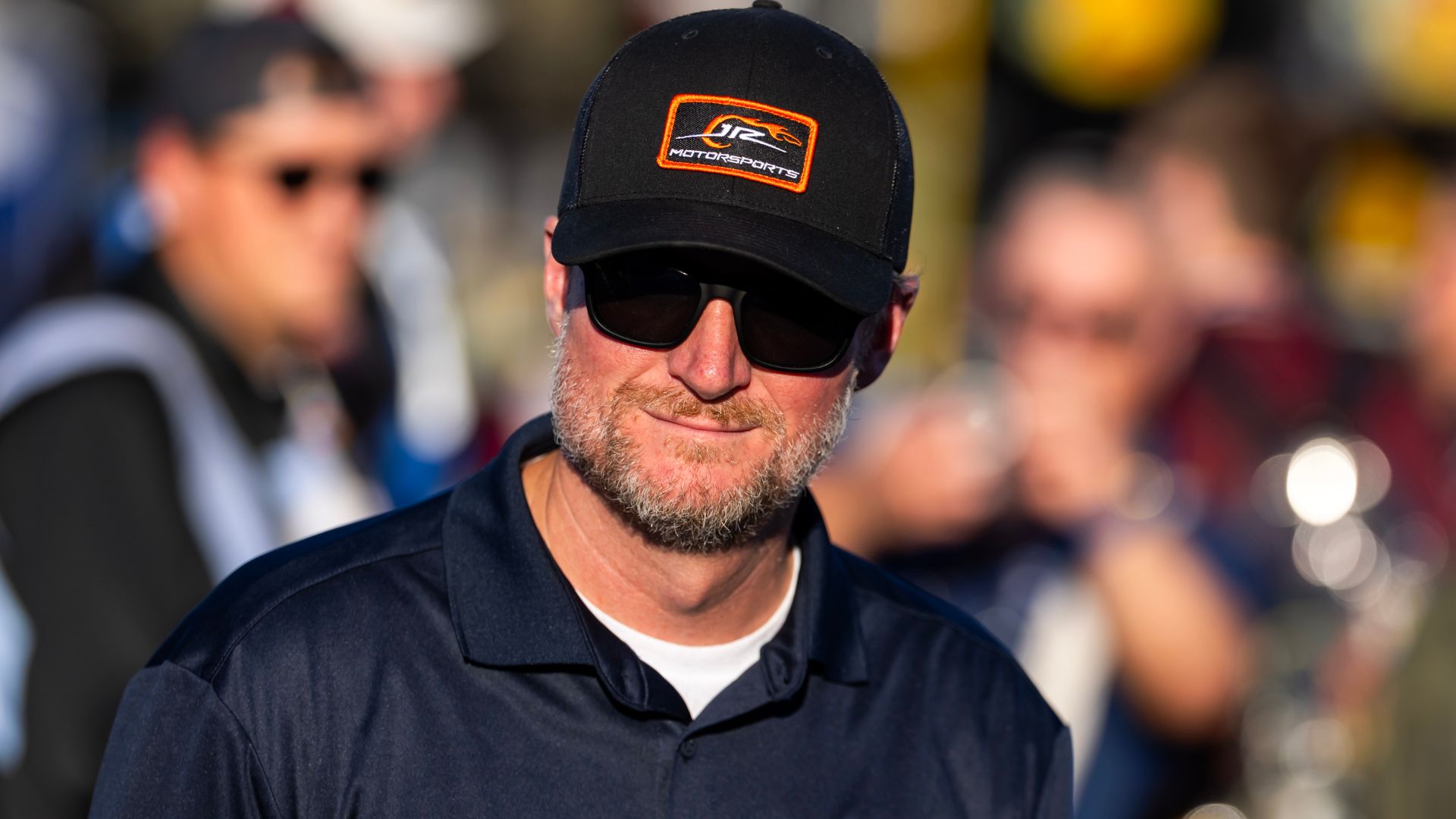 Nov 1, 2025; Avondale, Arizona, USA; NASCAR Xfinity Series team owner Dale Earnhardt Jr during the Xfinity Series Championship race at Phoenix Raceway.