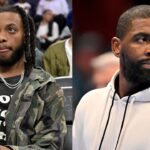 Darius Garland (L), Kyrie Irving (R)