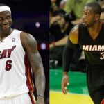 LeBron James (L), Dwyane Wade (R)