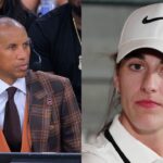 Reggie Miller (L), Caitlin Clark (R)