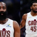 James Harden (L), Donovon Mitchell (R)