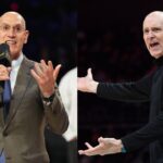 Adam Silver (L), Rick Carlisle (R)