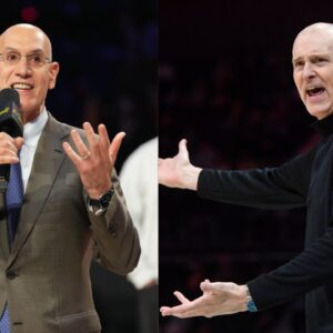 Adam Silver (L), Rick Carlisle (R)