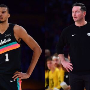 Victor Wembanyama(L) and JJ Redick(R)