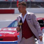 Fox Sports analyst and former NASCAR driver Clint Bowyer on pit road prior to the Goodyear 400 at Darlington Raceway