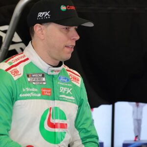 Feb 11, 2026; Daytona Beach, Florida, USA; NASCAR Cup Series driver Brad Keselowski (6) during practice for the Daytona 500 at Daytona International Speedway