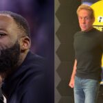 Draymond Green (L), Skip Bayless (R)