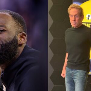 Draymond Green (L), Skip Bayless (R)