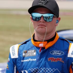 NASHVILLE, TN - JUNE 29: Justin Haley ( 51 Rick Ware Racing Pinnacle Home Improvement Ford) walks down pit road during qualifying for the NASCAR, Motorsport, USA Cup Series Ally 400 on June 29, 2024