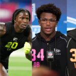 Ohio State players Sonny Styles, Arvell Reese, Caleb Downs, Carnell Tate