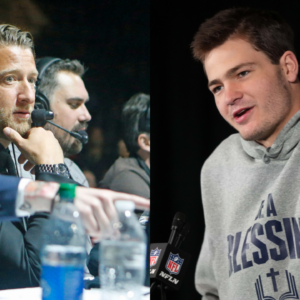 Dave portnoy (left), Drake Maye (right)