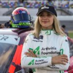 Aug 25, 2023; Daytona Beach, Florida, USA; NASCAR Xfinity Series driver Natalie Decker (53) on pit road prior to the NASCAR Xfinity Series Wawa 250 at Daytona International Speedway