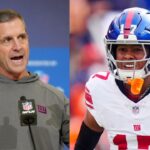 John Harbaugh and Wan'Dale Robinson